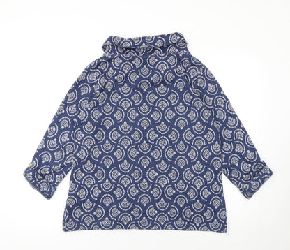 Womens UK Size M The Edinburgh Woollen Mill Blue Tunic Blouse