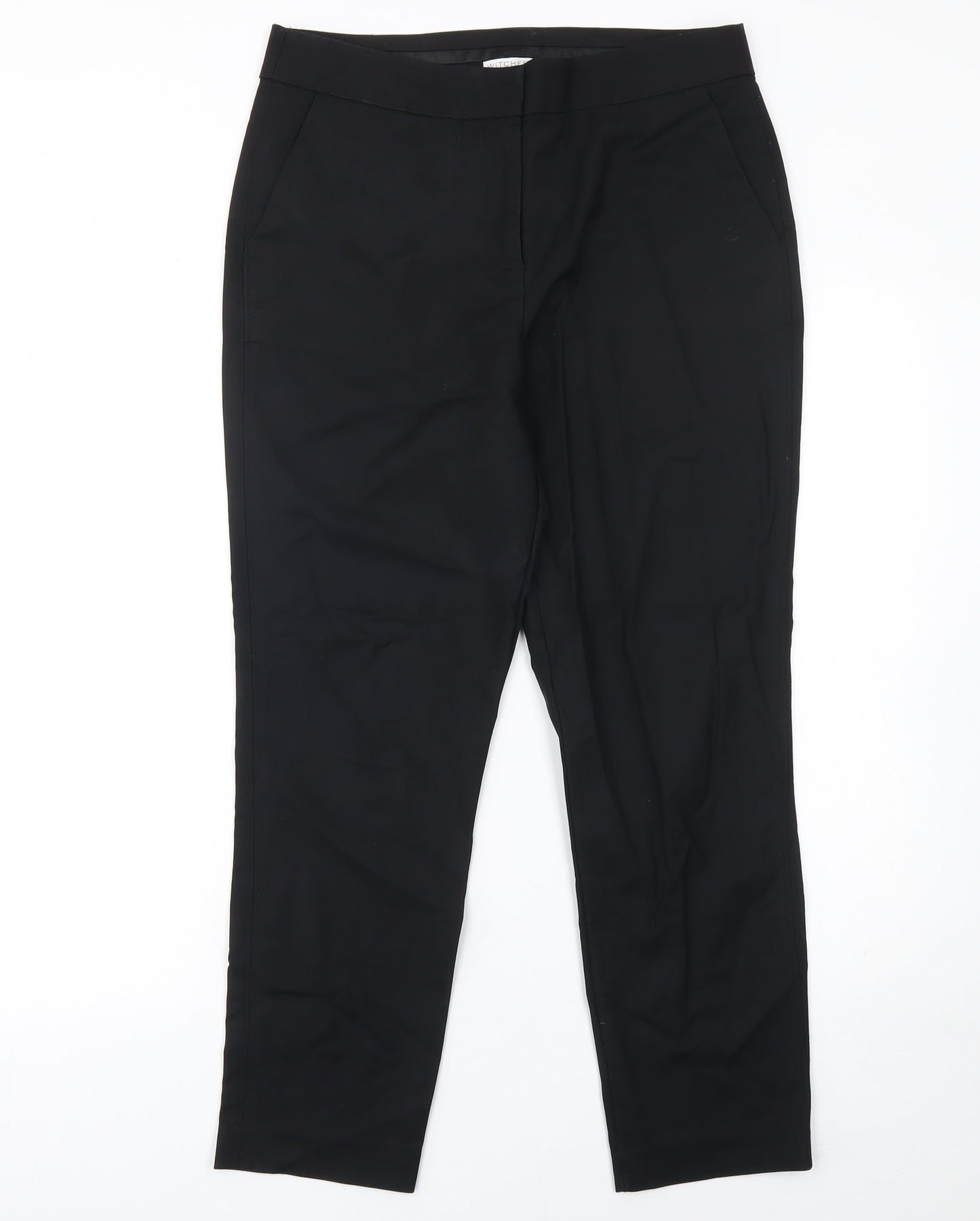 Womens UK Size 10 Witchery Slim Fit BusinessCasualWorkwear Black Trousers