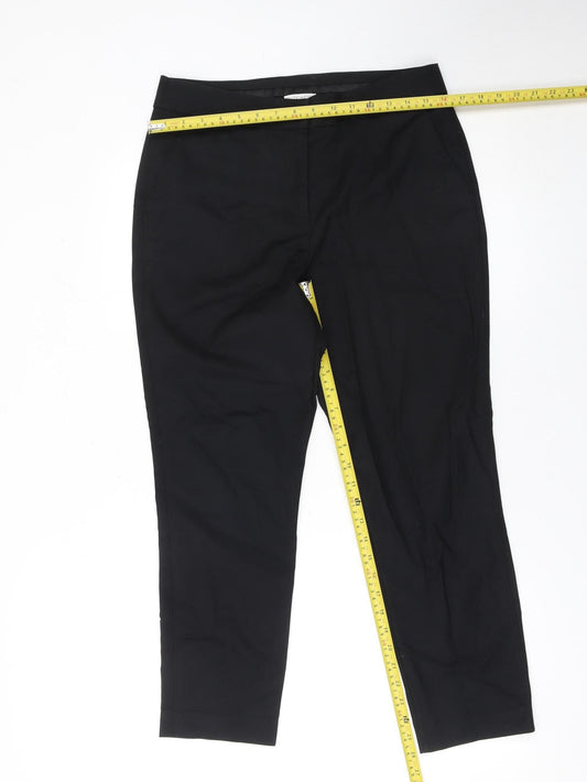 Womens UK Size 10 Witchery Slim Fit BusinessCasualWorkwear Black Trousers