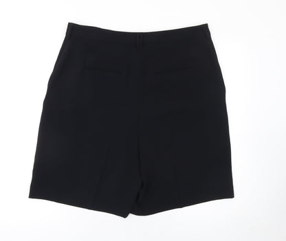 Marks and Spencer Womens Black Bermuda Shorts Size 16 Regular Fit