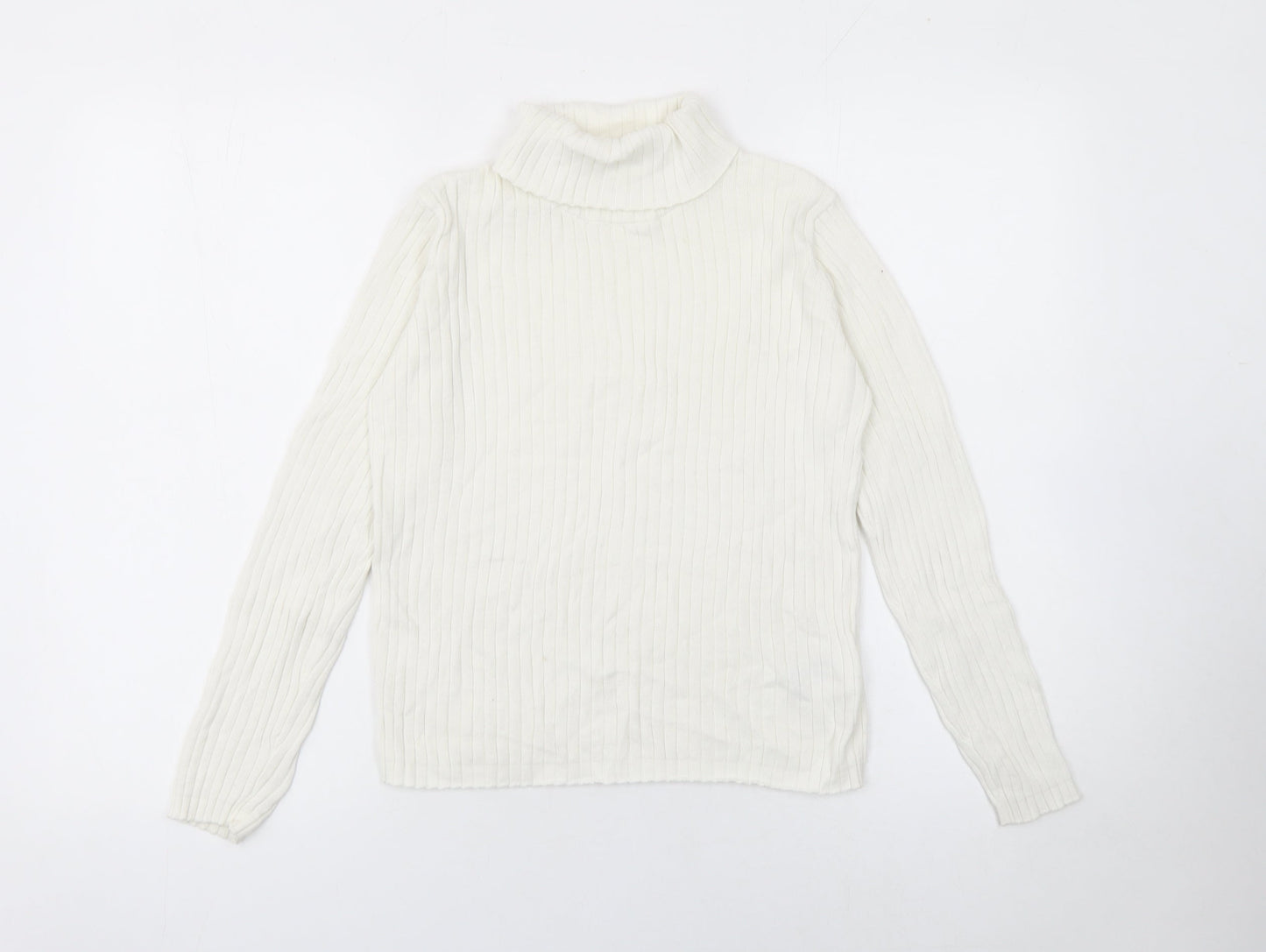 Girls UK Size 10-11 Years LC Waikiki Ivory Pullover Jumper