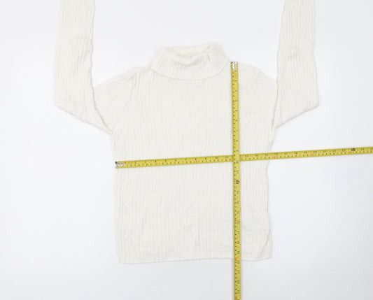 Girls UK Size 10-11 Years LC Waikiki Ivory Pullover Jumper