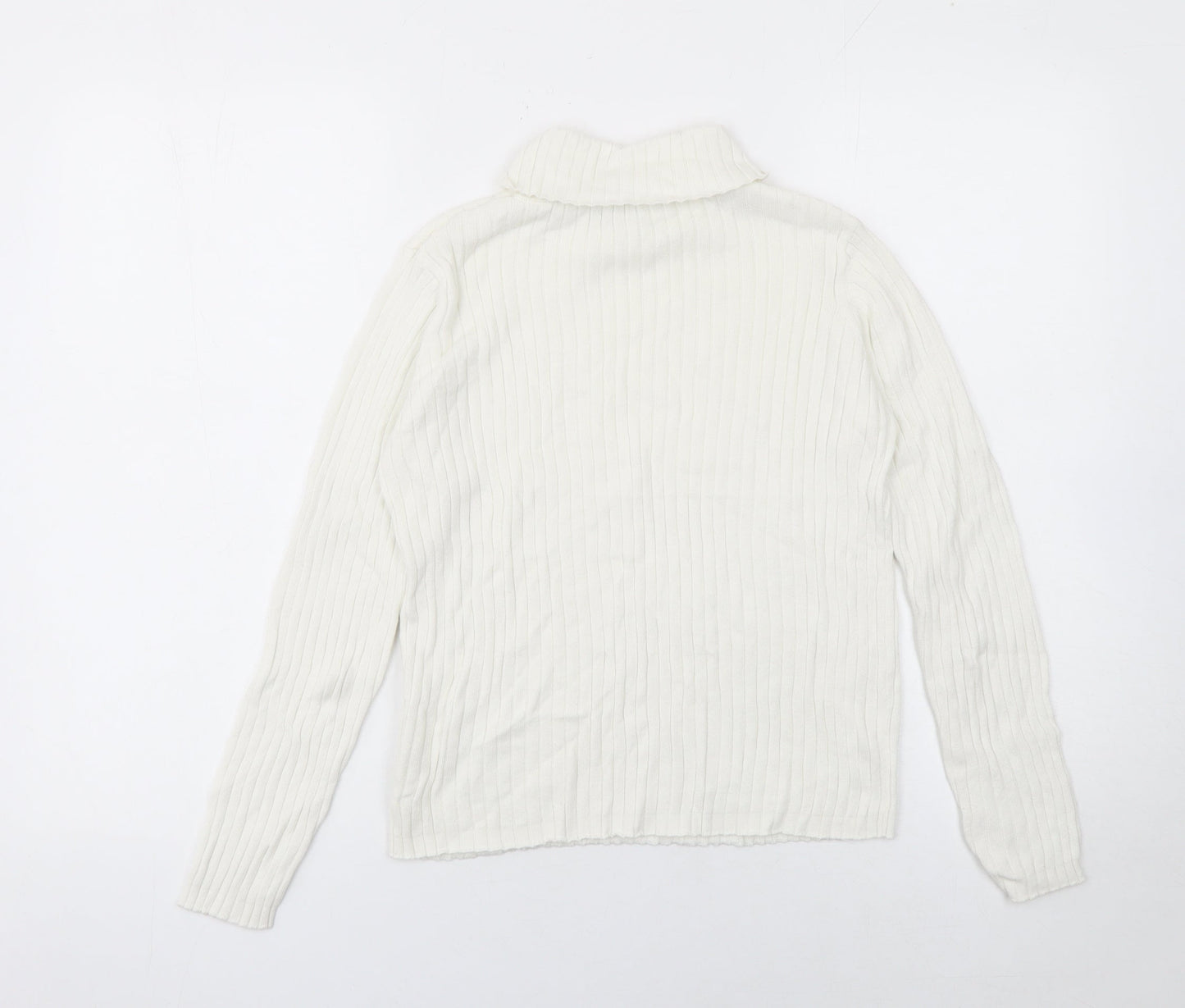 Girls UK Size 10-11 Years LC Waikiki Ivory Pullover Jumper