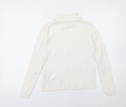 Girls UK Size 10-11 Years LC Waikiki Ivory Pullover Jumper
