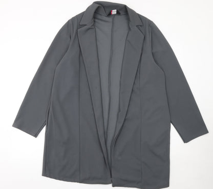 Womens UK Size 18 Yours Plus Grey Blazer