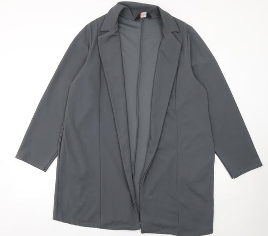 Womens UK Size 18 Yours Plus Grey Blazer