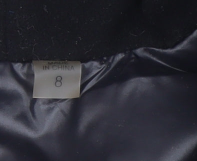 S13 New York Girls Green Hooded Bomber Jacket Faux Fur Trim Size 12 Years