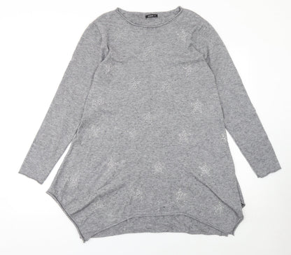 Womens UK Size 14 Roman Grey Pullover Jumper