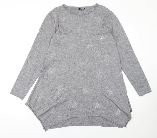 Womens UK Size 14 Roman Grey Pullover Jumper