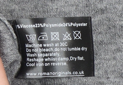 Womens UK Size 14 Roman Grey Pullover Jumper