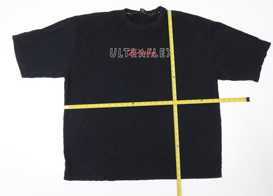 Ultraflex Men’s Black 3XL Graphic Print Cotton T-Shirt