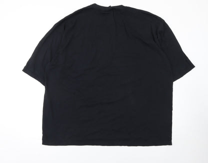 Ultraflex Men’s Black 3XL Graphic Print Cotton T-Shirt