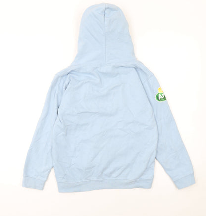 Boys UK Size 9-11 Years Just Hoods Blue Pullover Hoodie