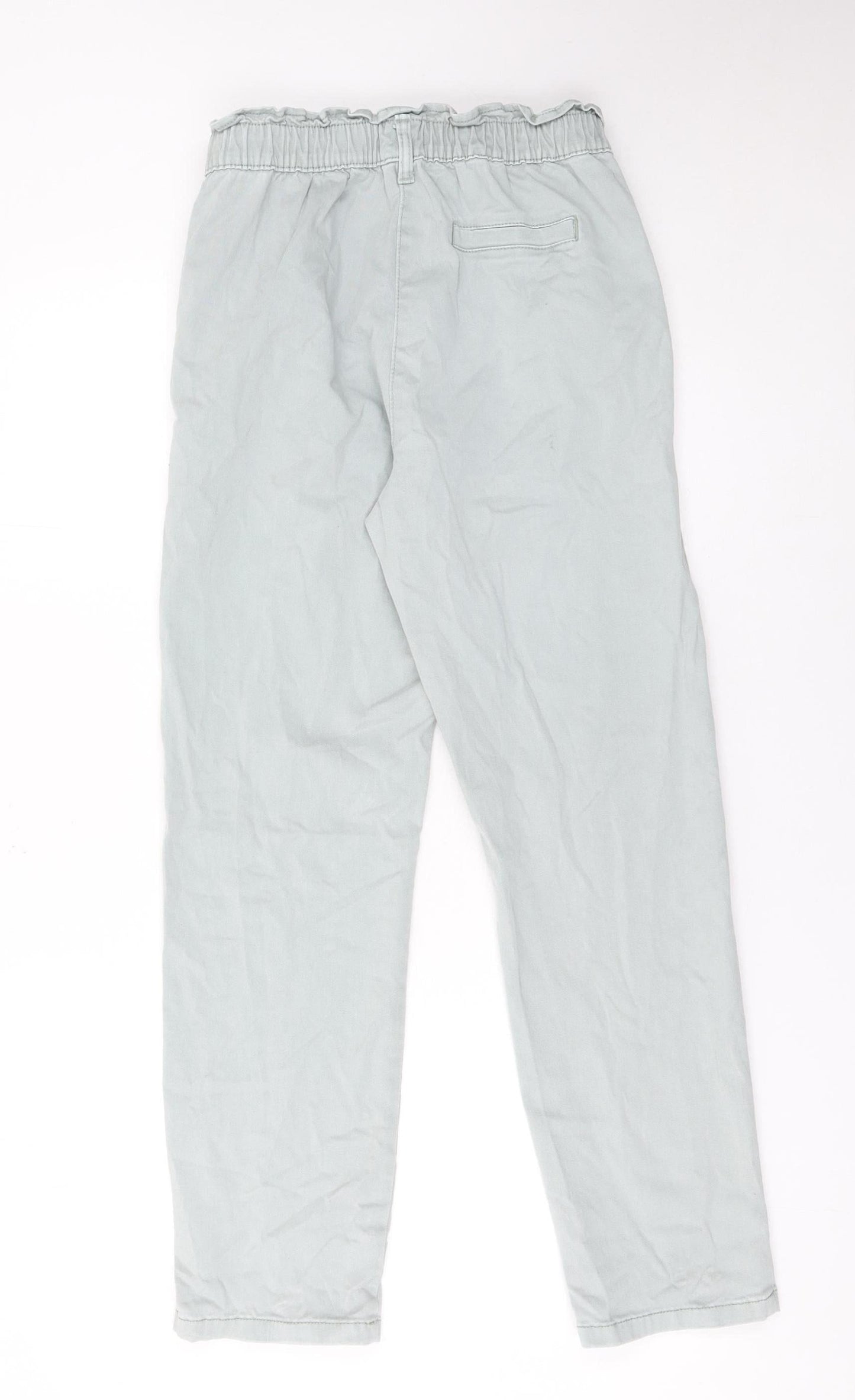 Womens UK Size 8 Matalan Regular Fit Paperbag Grey Jeans