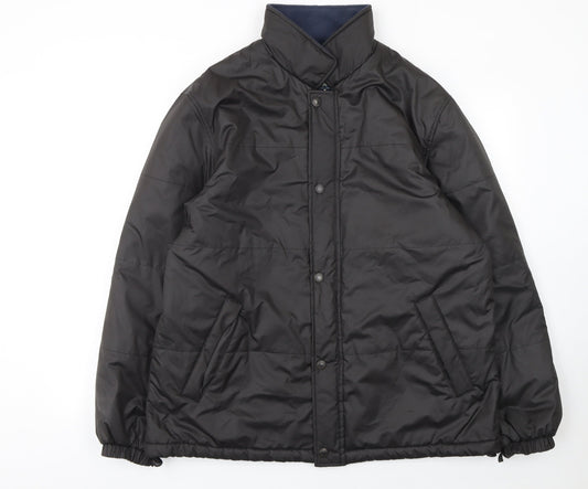 Mens UK Size 52 Melka Black Puffer Jacket