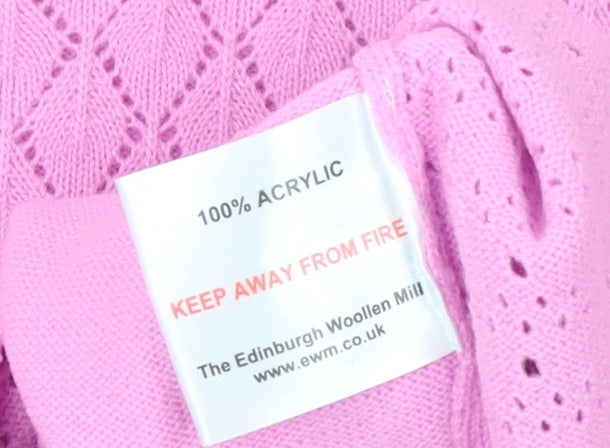 ISLE Essentials Women's Pink Acrylic Knit Jumper Size 18-20