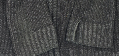 Burton Men's Brown Acrylic Full Zip High Neck Jumper Size L