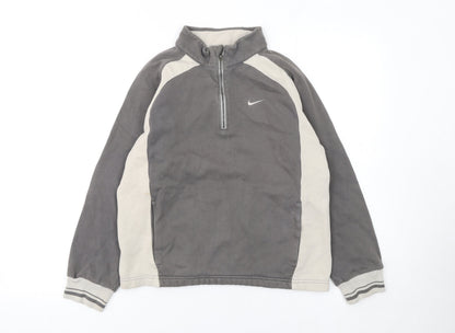 Nike Boys Grey 10-12 Years 1/4 Zip Golf Fleece Sweatshirt