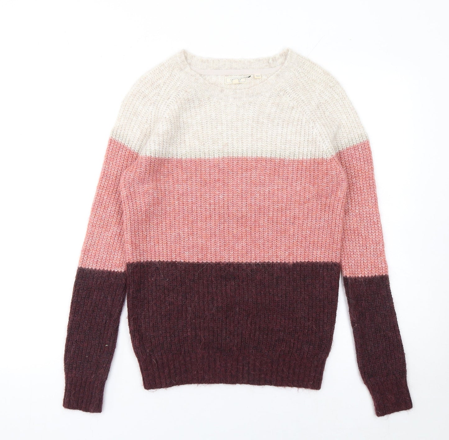 Fat Face Women's Multicoloured Wool Blend Chunky Knit Jumper Size 6