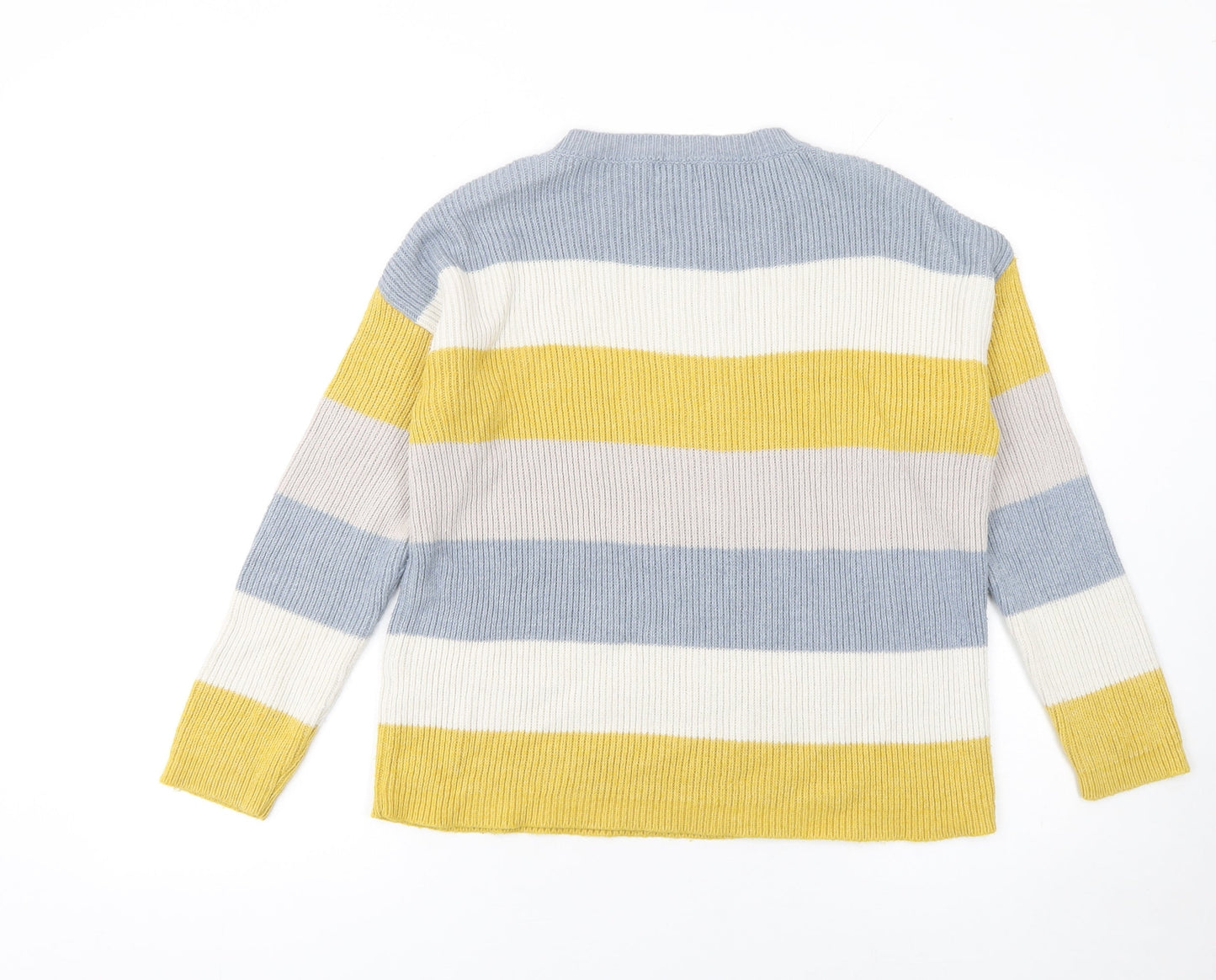 Fat Face Women's Multicoloured Striped Crew Neck Jumper Size 12