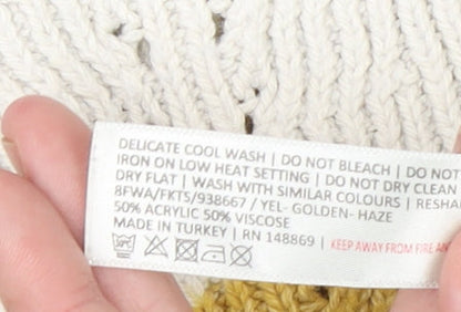 Fat Face Women's Multicoloured Striped Crew Neck Jumper Size 12