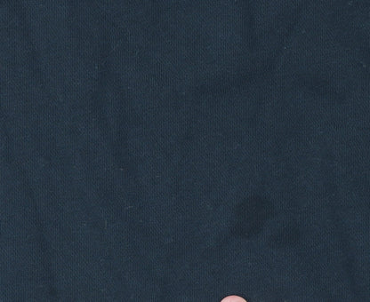 Nike Women's Black 1/4 Zip Oversized Fit Cotton Sweatshirt M