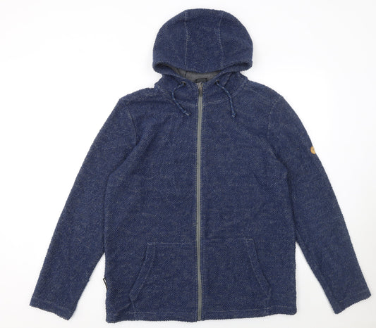 Mens UK Size S Trespass Blue Full Zip Hoodie