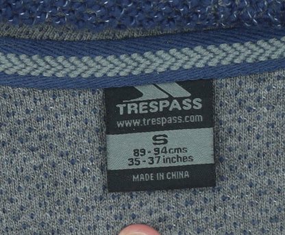 Mens UK Size S Trespass Blue Full Zip Hoodie