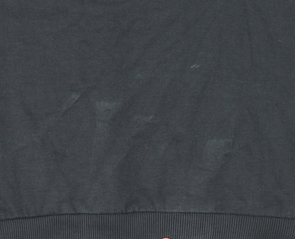 Mens UK Size S Topman Black Pullover Sweatshirt