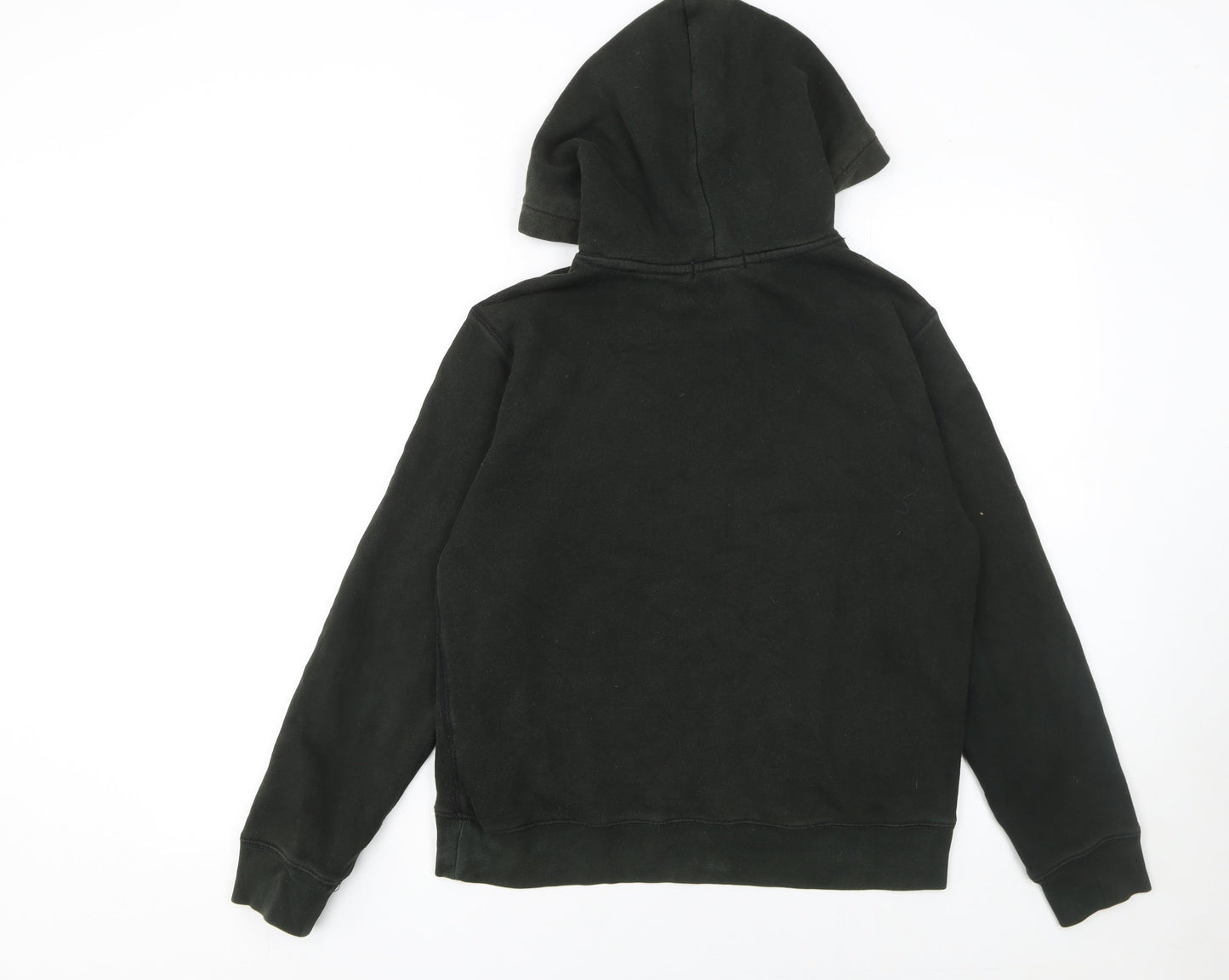 Ralph Lauren Boys Black Pullover Hoodie L 14-16 Years Cotton Fleece