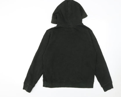 Ralph Lauren Boys Black Pullover Hoodie L 14-16 Years Cotton Fleece