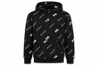 Mens UK Size S Crosshatch Black Pullover Hoodie