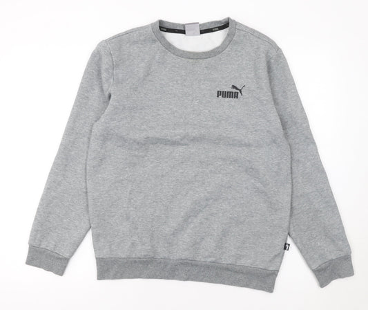 Mens UK Size S PUMA Grey Pullover Sweatshirt