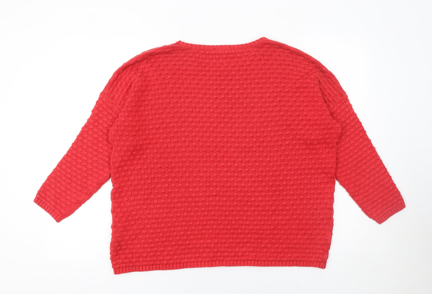 Womens UK Size 14 Warehouse Red Pullover Jumper