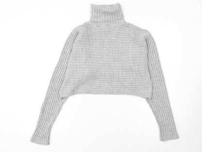 Womens UK Size M New Look Grey Pullover Jumper