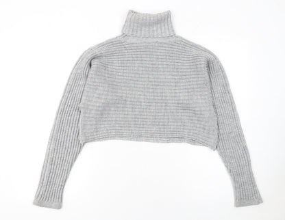 Womens UK Size M New Look Grey Pullover Jumper