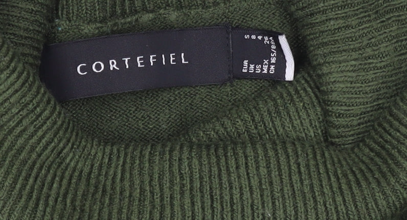 Womens UK Size S Cortefiel Green Pullover Jumper
