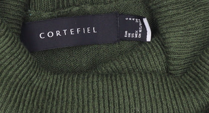 Womens UK Size S Cortefiel Green Pullover Jumper