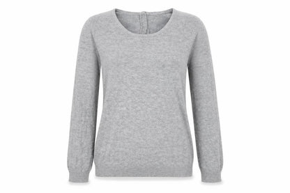Womens UK Size S Mango Grey Pullover Jumper