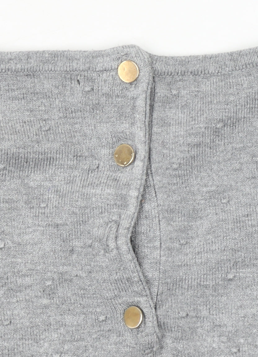 Womens UK Size S Mango Grey Pullover Jumper