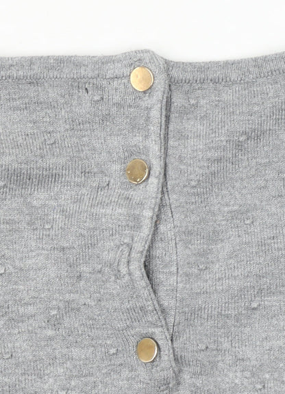 Womens UK Size S Mango Grey Pullover Jumper