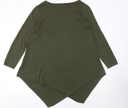 Womens UK Size S Ginger Toby Green Pullover Jumper