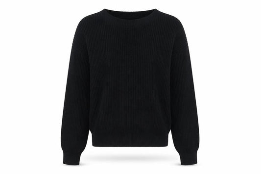 Womens UK Size M Boohoo Black Pullover Jumper
