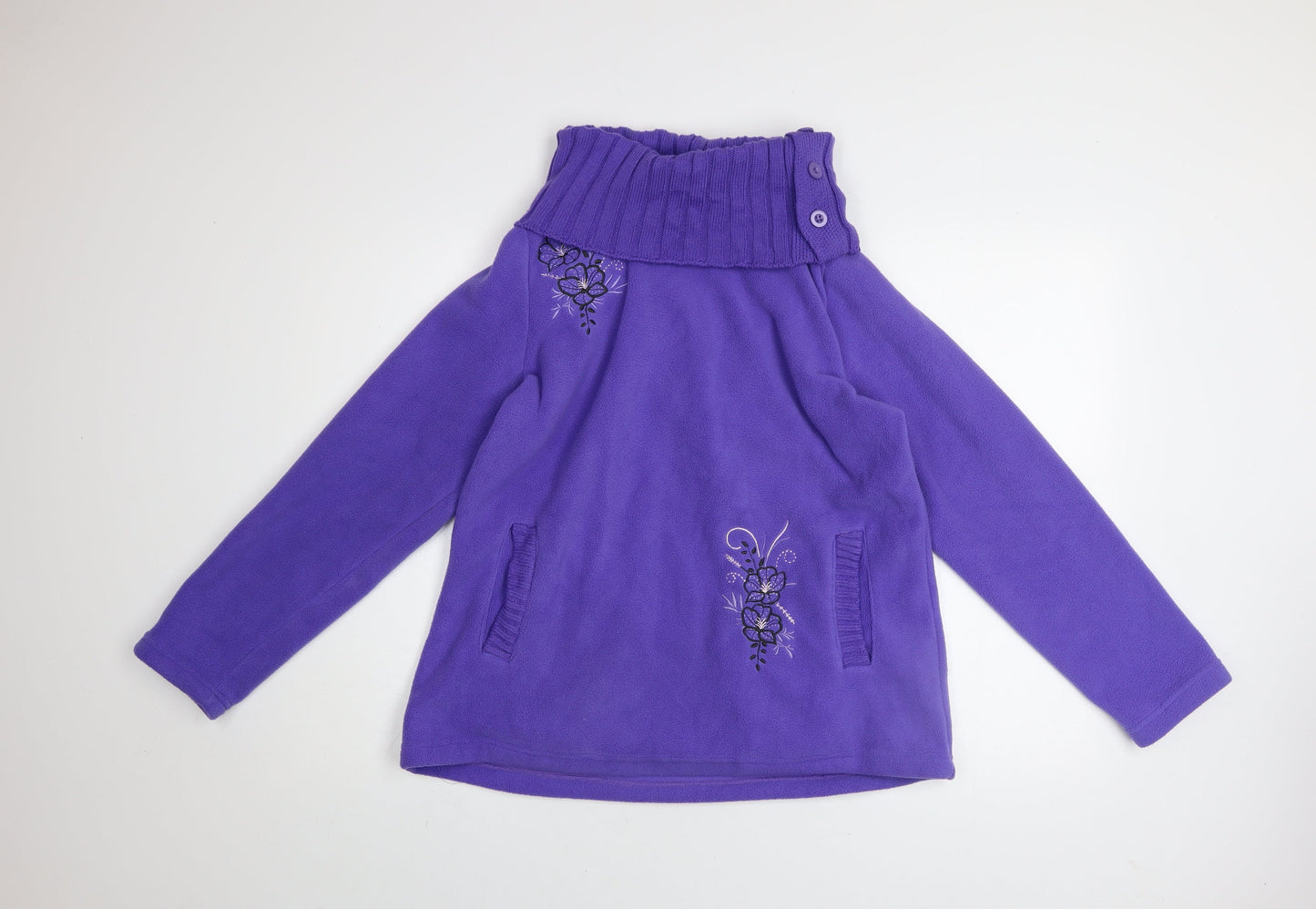 Womens UK Size 12-14 Atlas For Women Purple Pullover Sweatshirt