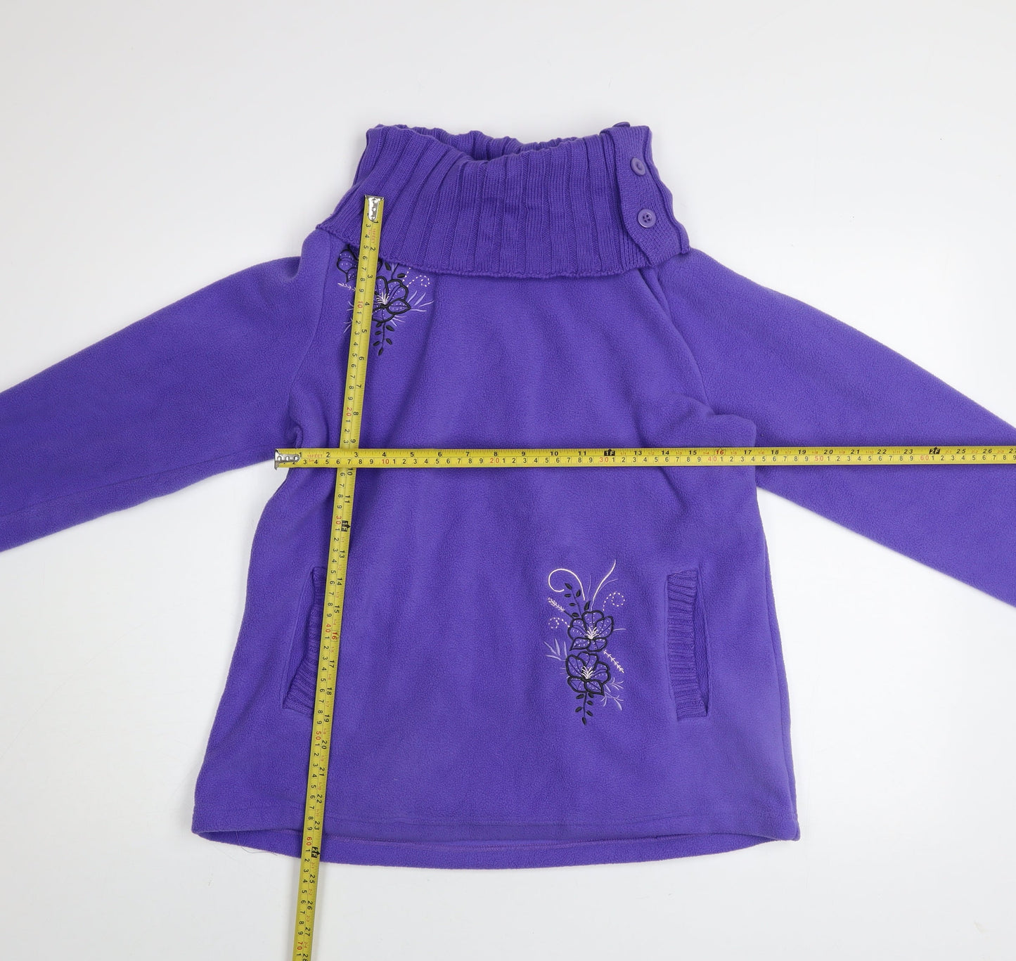Womens UK Size 12-14 Atlas For Women Purple Pullover Sweatshirt