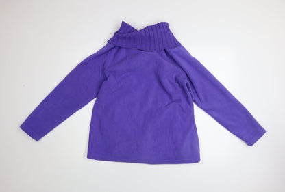 Womens UK Size 12-14 Atlas For Women Purple Pullover Sweatshirt