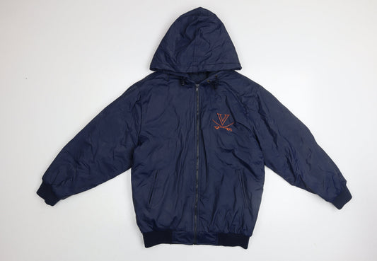 Mens UK Size S Steve & Barry's Blue Bomber Jacket