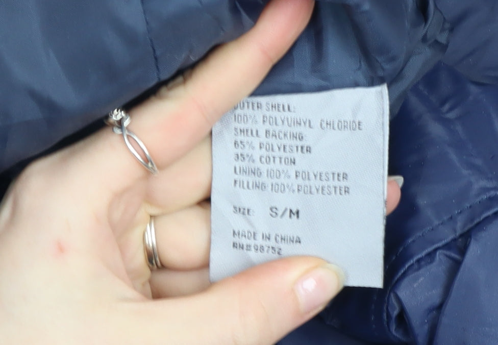 Mens UK Size S Steve & Barry's Blue Bomber Jacket