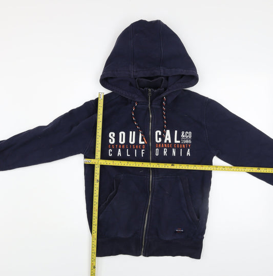 Mens UK Size S SoulCal & Co Blue Casual Walking Jacket