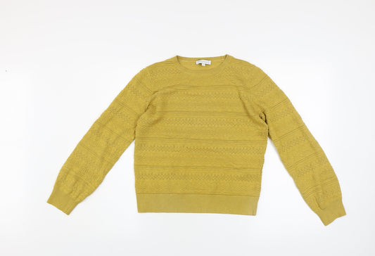 Womens UK Size 12 Warehouse Yellow Pullover Jumper